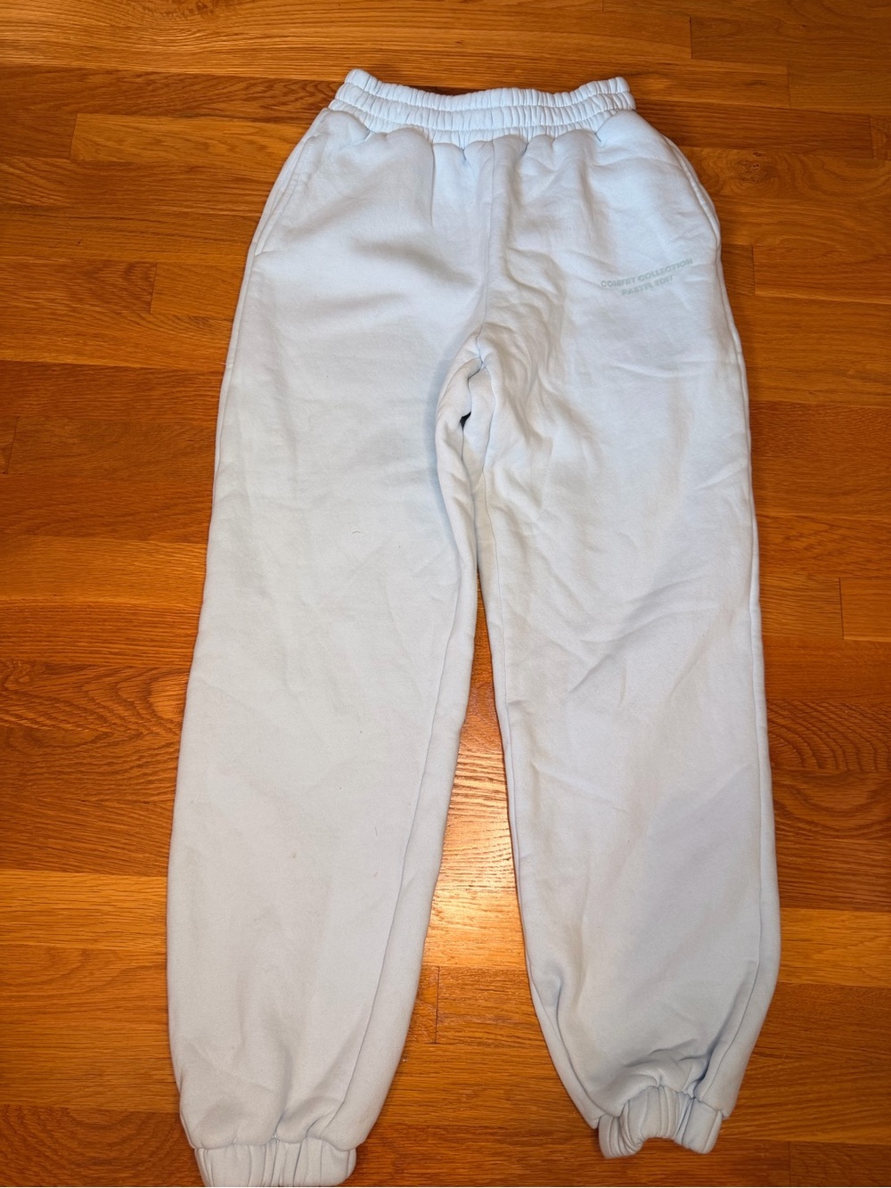 Comfrt Pastel Collection Sweatpants Blue Size Small Oversized Cozy Joggers